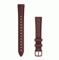 Lily 2 Bands - 14 mm - Mulberry leather, dark bronze hardware - 010-13302-21 - Garmin
